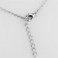 3W443 - Rhodium Brass Necklace with AAA Grade CZ  in Clear-2