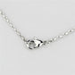 3W447 - Rhodium Brass Necklace with AAA Grade CZ  in Clear-2