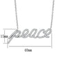 3W457 - Rhodium Brass Necklace with AAA Grade CZ  in Clear-1