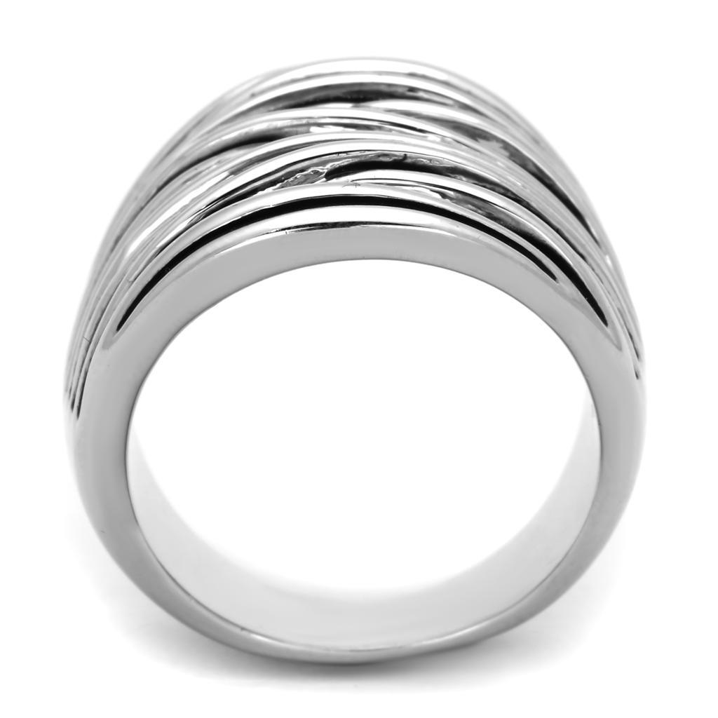 3W596 - Rhodium Brass Ring with Epoxy  in Jet-2
