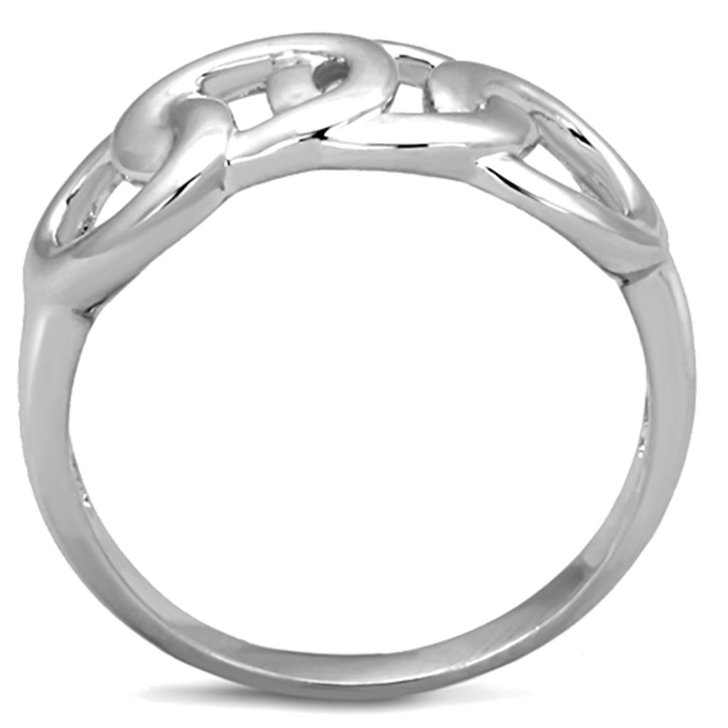 3W783 - Rhodium Brass Ring with No Stone-2