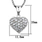 3W793 - Rhodium Brass Chain Pendant with AAA Grade CZ  in Clear-1