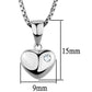 3W825 - Rhodium Brass Chain Pendant with AAA Grade CZ  in Clear-1