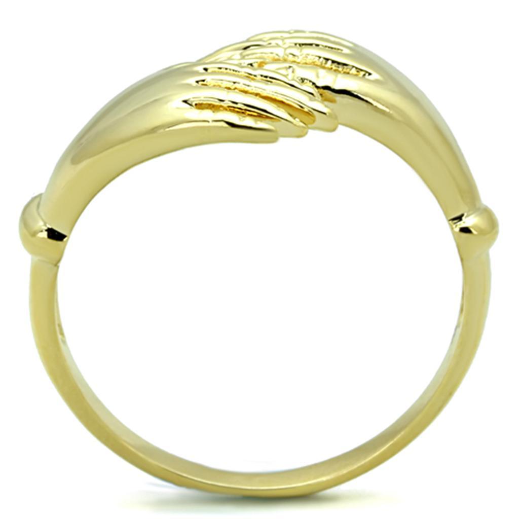 3W834 - Gold Brass Ring with No Stone-2