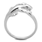 3W858 - Rhodium Brass Ring with No Stone-2