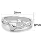 3W859 - Rhodium Brass Ring with No Stone-1