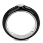 3W873 - Rhodium Brass Ring with AAA Grade CZ  in Clear-2