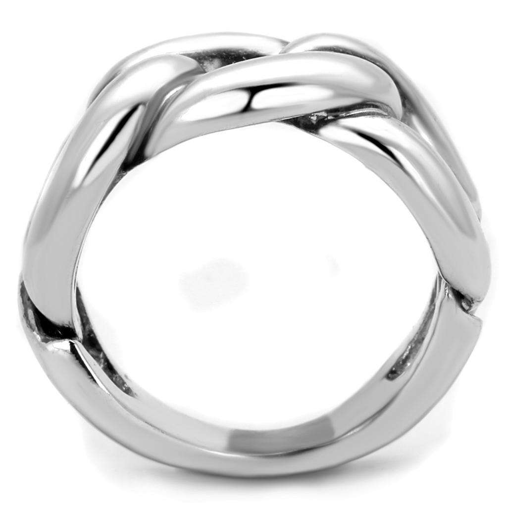 3W874 - Rhodium Brass Ring with No Stone-2