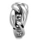 3W874 - Rhodium Brass Ring with No Stone-3
