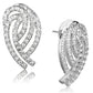 3W923 - Rhodium Brass Jewelry Sets with AAA Grade CZ  in Clear-1