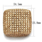 3W934 - IP Rose Gold(Ion Plating) Brass Ring with AAA Grade CZ  in Metallic Light Gold-1