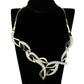 3W942 - Gold+Rhodium Brass Jewelry Sets with AAA Grade CZ  in Clear-3