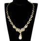 3W945 - Gold Brass Jewelry Sets with AAA Grade CZ  in Clear-3