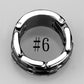 3W974 - High polished (no plating) Stainless Steel Ring with Ceramic  in Jet-4