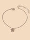 1 pc Barefoot Sandals Ankle Minimalist Silver Chain Star Charm Anklet Bracelets-1