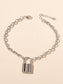 Foot Beach Jewellery 1pc Punk Silver Lock Charm Barefoot Sandals Ankle Bracelet-1