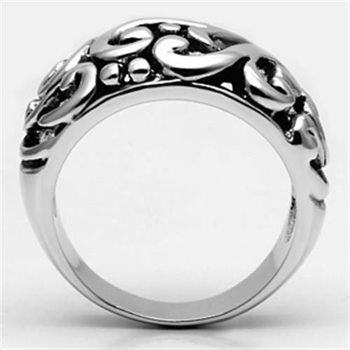 3W052 - Rhodium Brass Ring with No Stone-2