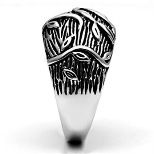 3W064 - Rhodium Brass Ring with No Stone-3