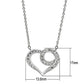 3W075 - Rhodium Brass Necklace with AAA Grade CZ  in Clear-2