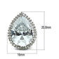 3W080 - Rhodium Brass Earrings with AAA Grade CZ  in Clear-1
