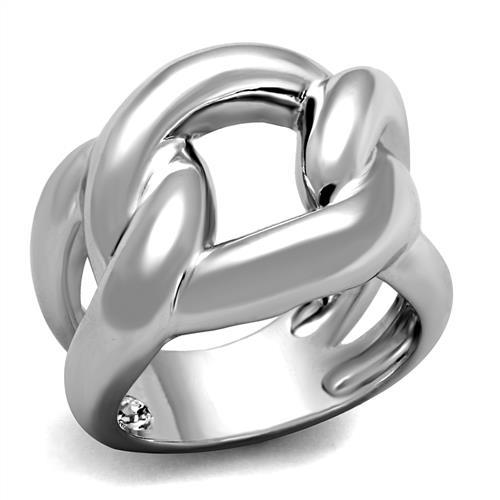 3W1074 - Rhodium Brass Ring with No Stone-0