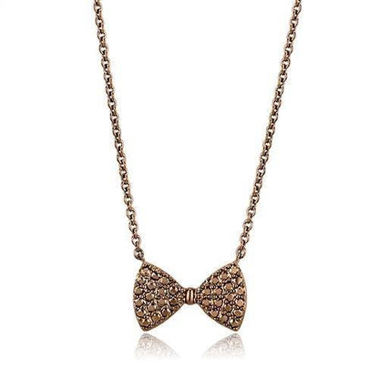 3W1132 - IP Coffee light Brass Chain Pendant with AAA Grade CZ  in Light Coffee-0