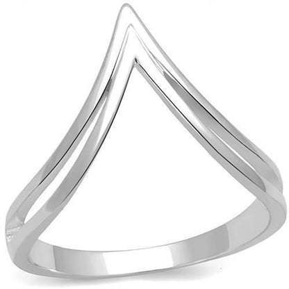 3W1383 - Rhodium 925 Sterling Silver Ring with No Stone-0
