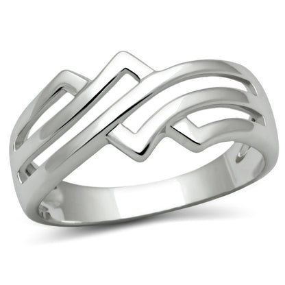3W163 - Rhodium Brass Ring with No Stone-0
