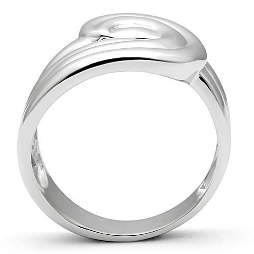 3W165 - Rhodium Brass Ring with No Stone-2