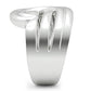 3W165 - Rhodium Brass Ring with No Stone-3