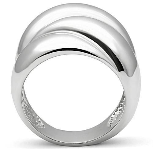 3W166 - Rhodium Brass Ring with No Stone-2