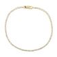 3W1680 - Gold Brass Bracelet with AAA Grade CZ in Clear-2