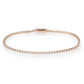 3W1681 - Rose Gold Brass Bracelet with AAA Grade CZ in Clear-0