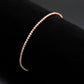 3W1684 - Rose Gold Brass Bracelet with AAA Grade CZ in Clear-1
