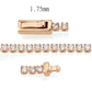 3W1684 - Rose Gold Brass Bracelet with AAA Grade CZ in Clear-3