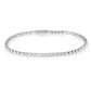 3W1688 - Rhodium Brass Bracelet with AAA Grade CZ in Clear-0