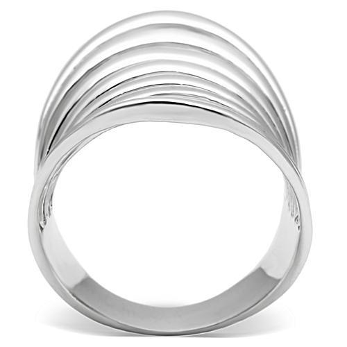 3W168 - Rhodium Brass Ring with No Stone-2