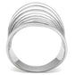 3W168 - Rhodium Brass Ring with No Stone-2