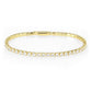 3W1692 - Gold Brass Bracelet with AAA Grade CZ in Clear-0