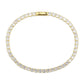 3W1692 - Gold Brass Bracelet with AAA Grade CZ in Clear-2