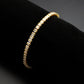 3W1695 - Gold Brass Bracelet with AAA Grade CZ in Clear-1