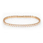 3W1696 - Rose Gold Brass Bracelet with AAA Grade CZ in Clear-0