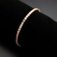 3W1696 - Rose Gold Brass Bracelet with AAA Grade CZ in Clear-1