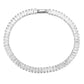 3W1700 - Rhodium Brass Bracelet with AAA Grade CZ in Clear-2