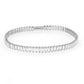 3W1700 - Rhodium Brass Bracelet with AAA Grade CZ in Clear-0