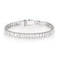 3W1703 - Rhodium Brass Bracelet with AAA Grade CZ in Clear-0