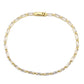 3W1707 - Gold Brass Bracelet with AAA Grade CZ in Clear-2
