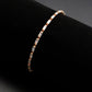 3W1708 - Rose Gold Brass Bracelet with AAA Grade CZ in Clear-1