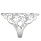 3W170 - Rhodium Brass Ring with No Stone-2