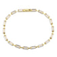 3W1713 - Gold Brass Bracelet with AAA Grade CZ in Clear-2